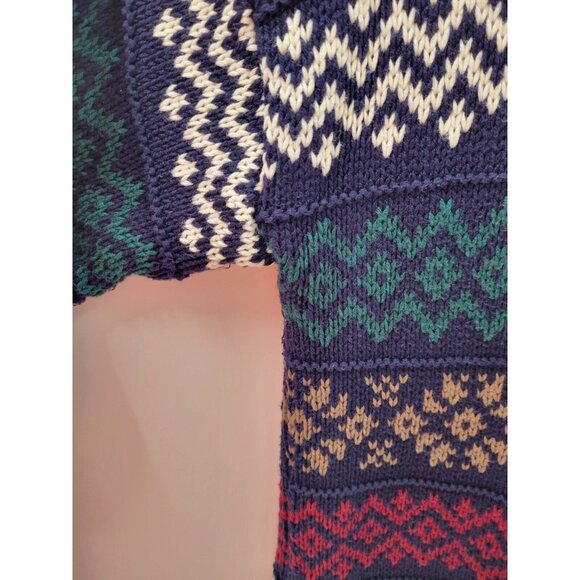 Lord Jeff The Better Sweater Mens Medium Multicolor Cable Knit - Picture 5 of 7